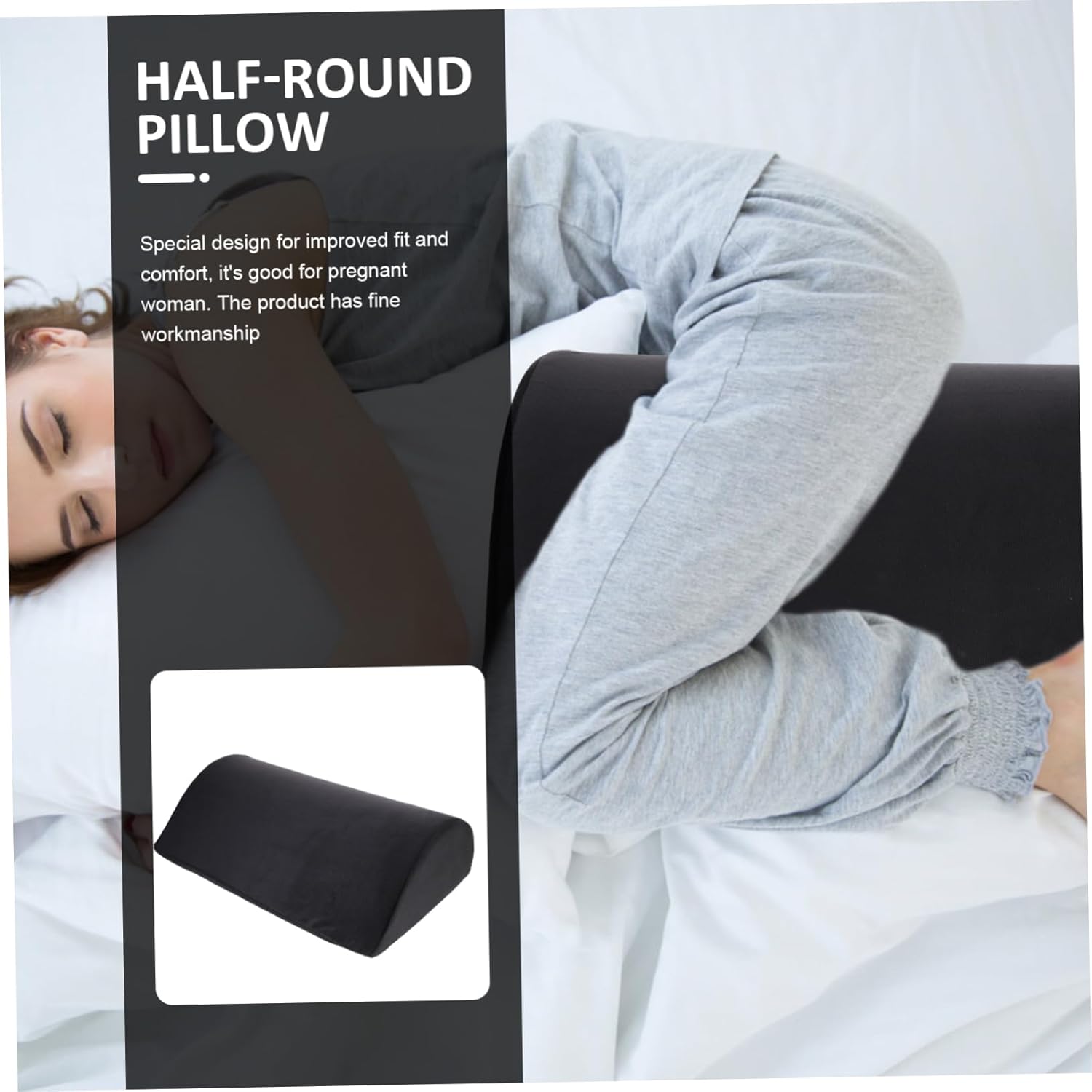 CHILDWEET Bolster Pillow for Legs Sleeping Leg Pillow Comfortable Elastic Home Lumbar Support