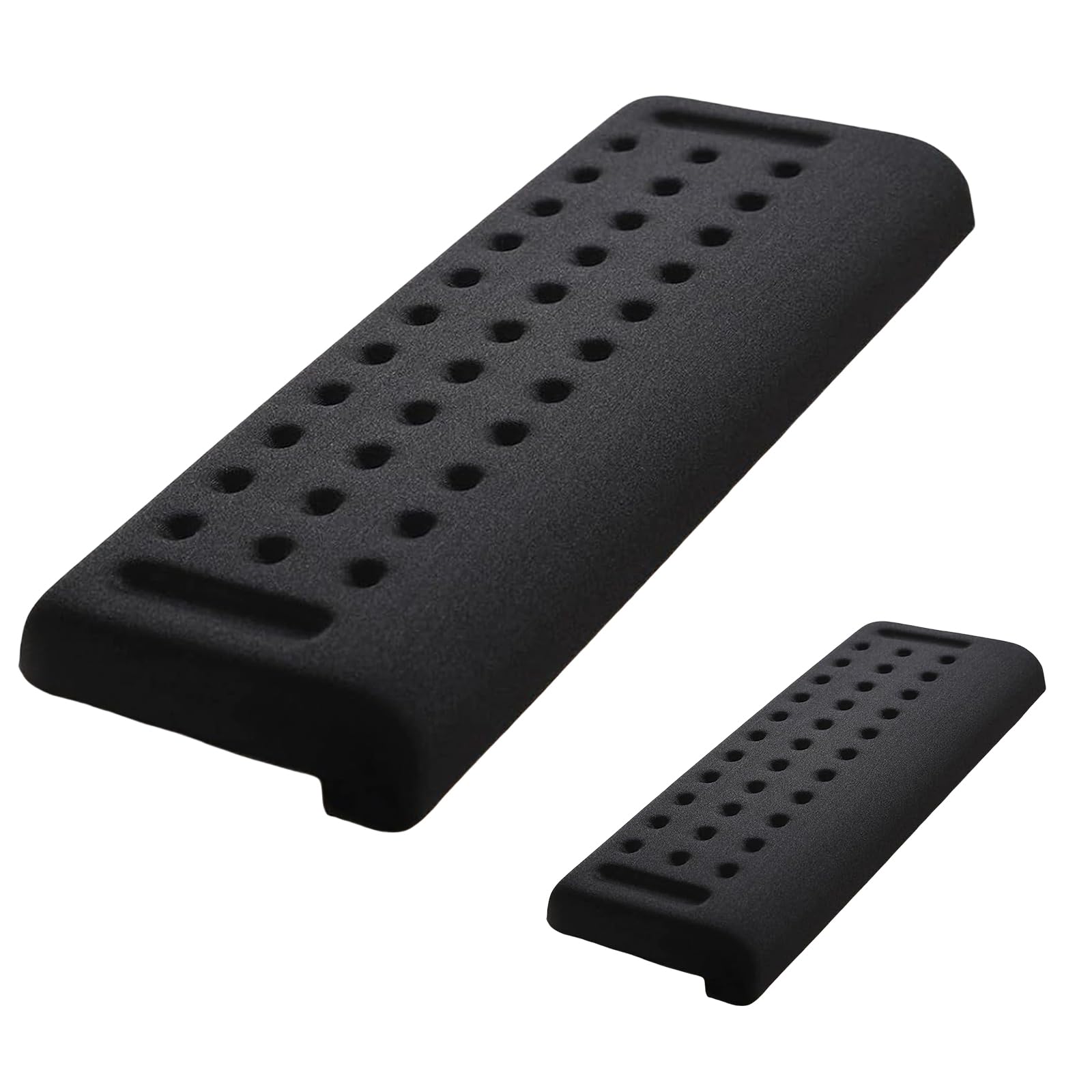 Set di 2 poggiapolsi per tastiera in memory foam, ergonomico, antiscivolo, per ufficio e casa