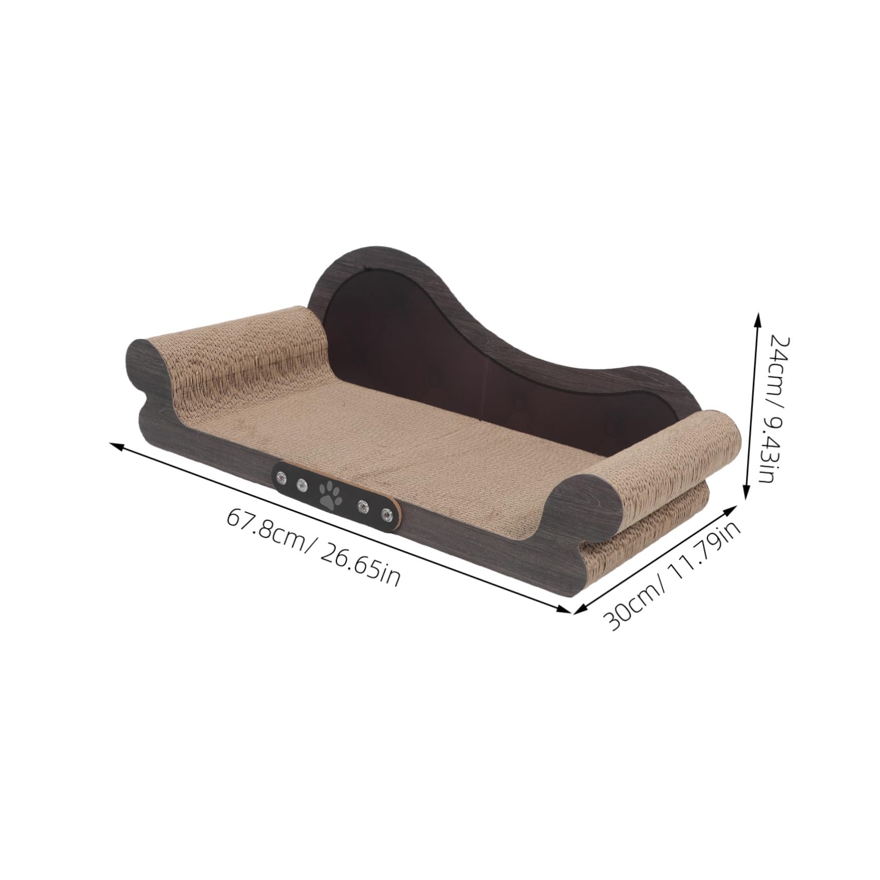 Rascador para Gatos Sofá de Cartón Ondulado Resistente sin Desprendimiento Protege Muebles y Fomenta Arañado Saludable Interiores