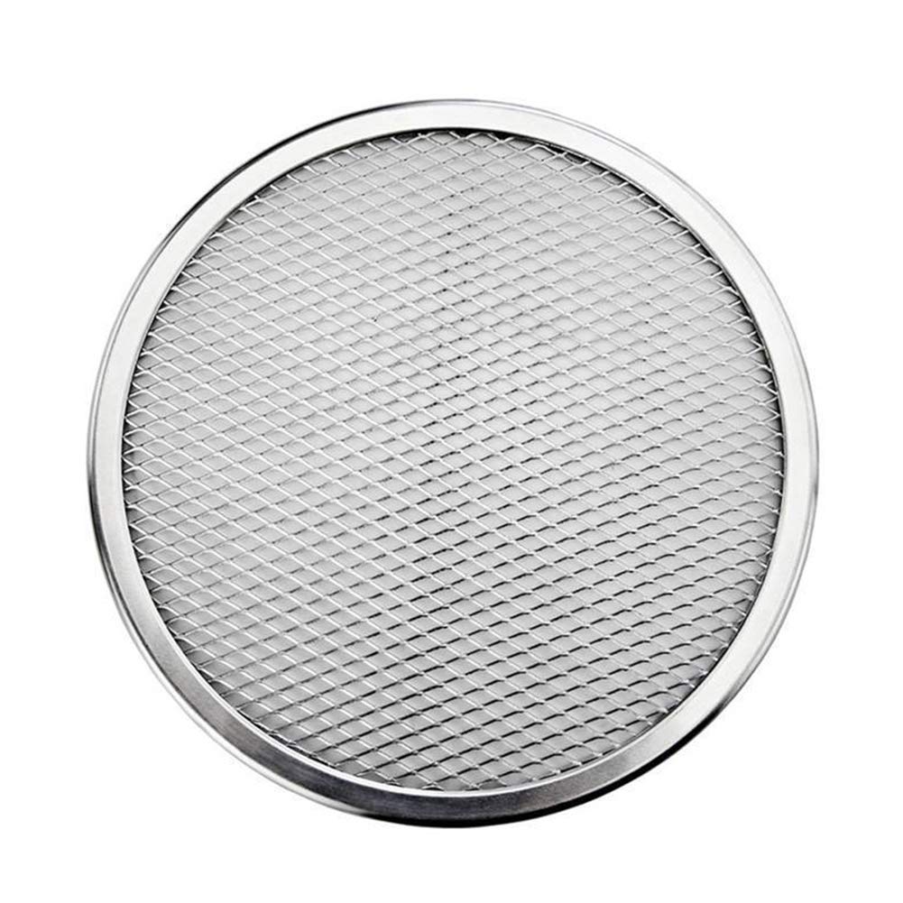 CONSTR 22 Inch Aluminum Pizza Screen - Commercial Grade Pizza Screen - Round Non-stick Mesh Pizza Screen Pan Baking Tray Bakeware Tool