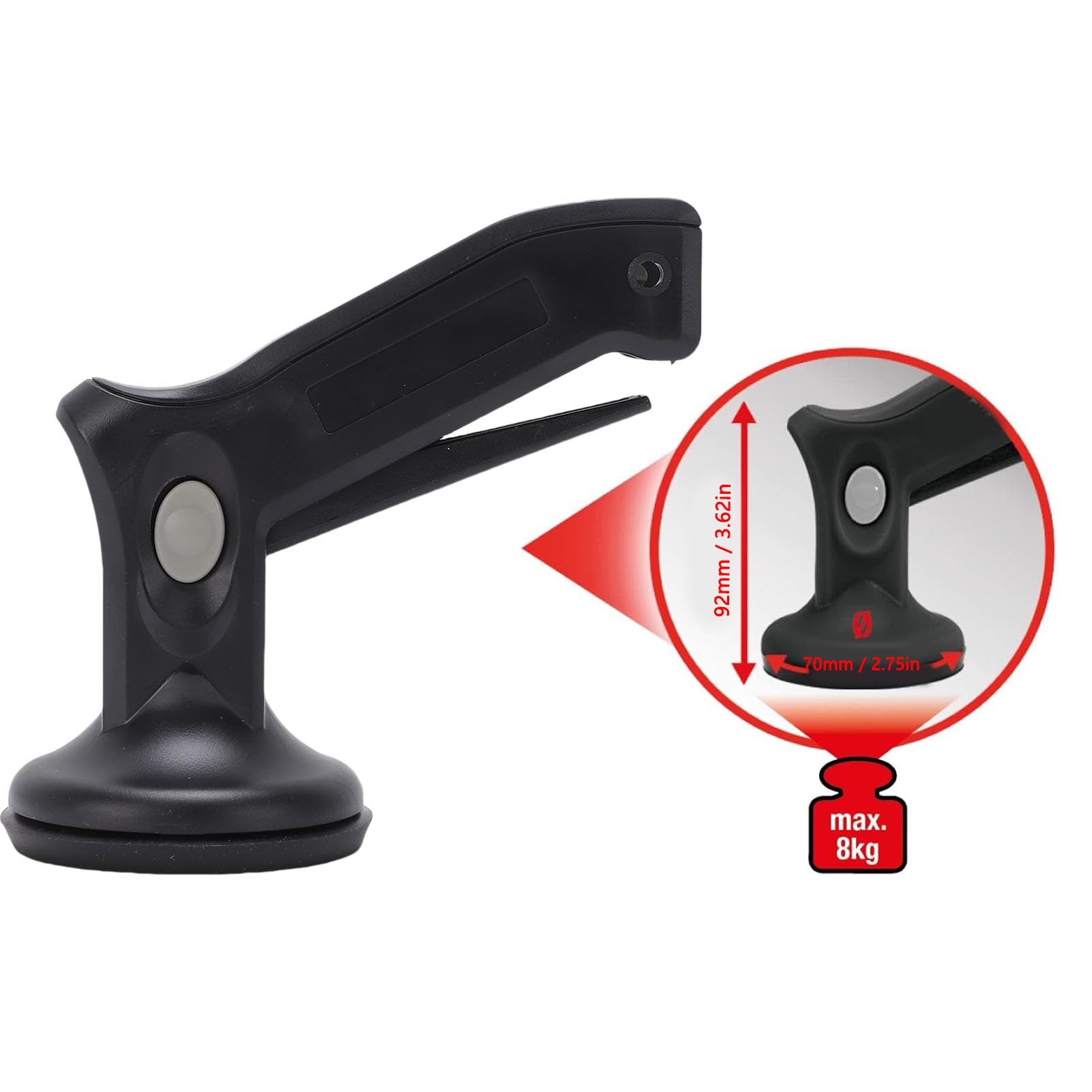 Fockety Ventouse de levage, extracteur compact manuel de 70 mm pour réparation de bosses de carrosserie avec levier de dégagement rapide, ventouse ergonomique à poignée pistolet