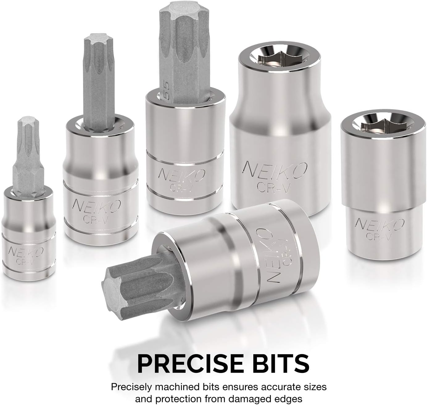 Neiko 10070A Torx Bit Socket and E-Torx Star Socket Set | 35-Piece Set, S2 and Cr-V Steel, 1/4”, 3/8” and 1/2-Inch Drive : Everything Else