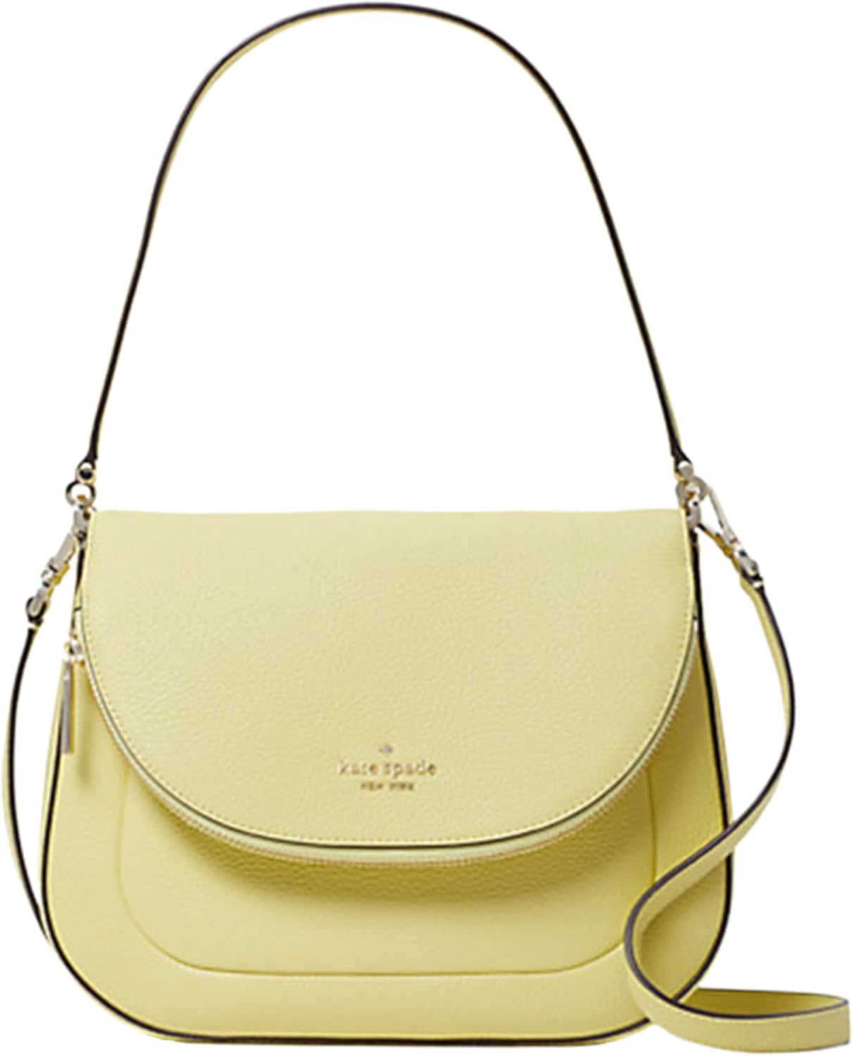 Kate Spade Leila Medium Flap Shoulder Bag Women's Handbag Frosty Lime