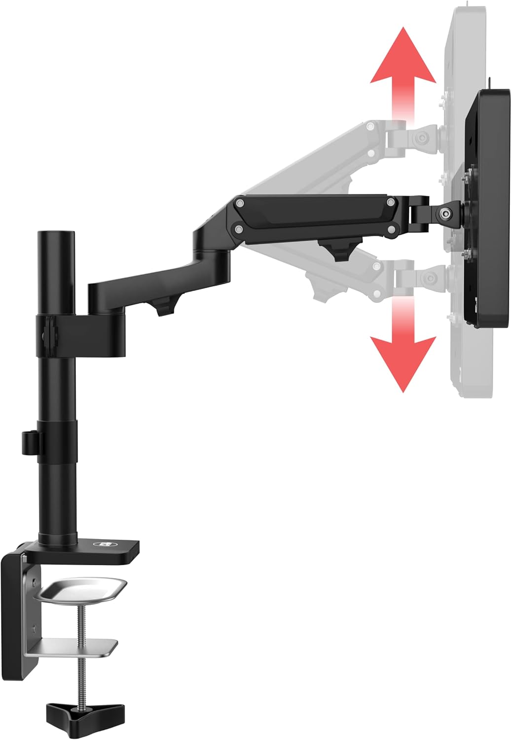 CTA Digital Articulating Desk Clamp Mount with Universal Security Enclosure for iPad 11 (A16) - Pro 11-inch M4 - Air 11-inch M3- iPad 10th Gen - Galaxy Tab & More Tablets (PAD-DMCG)