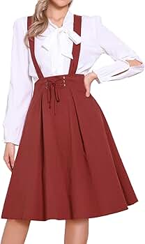 Amazon.com: Allegra K Women's Cute Suspender Skirt High Waist