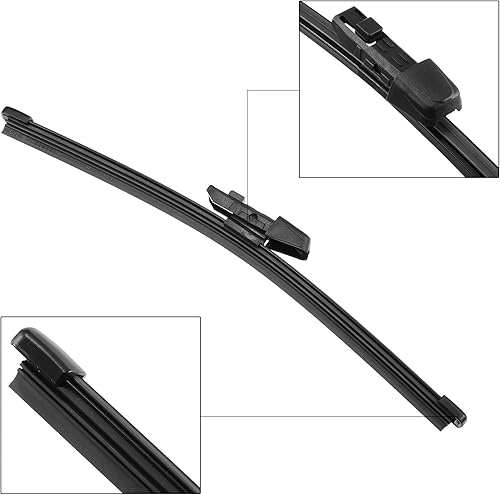 Miniatura 3 de X AUTOHAUX 1 limpiaparabrisas trasero de 11 pulgadas de repuesto para Audi A1 2011-2022, goma plástico, color negro