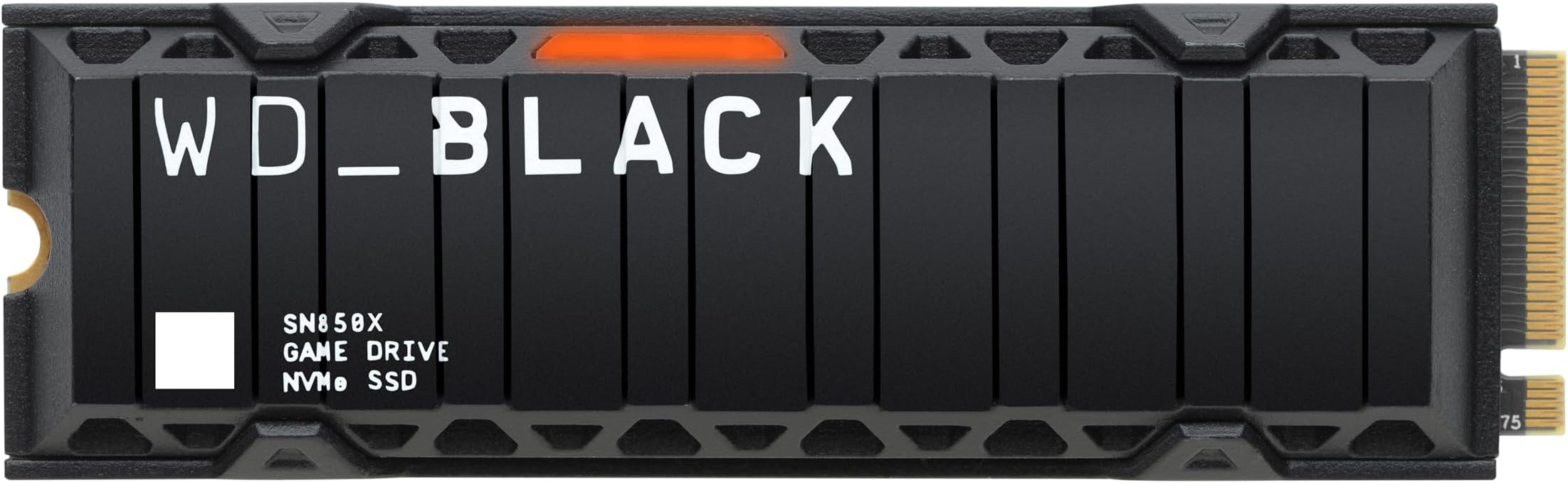 WD_BLACK Western Digital 1TB SN850X NVMe Internal Gaming SSD Solid State Drive with Heatsink - Works with Playstation 5, Gen4 PCIe, M.2 2280, Up to 7,300 MB/s - WDS100T2XHE