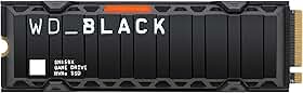 WD_BLACK Unidade interna de estado sólido para jogos SN850X NVMe de 4 TB com dissipador de calor - Funciona com PlayStation 5, PCIe Gen4, M.2 2280, até 7.300 MB/s - WDS400T2XHE