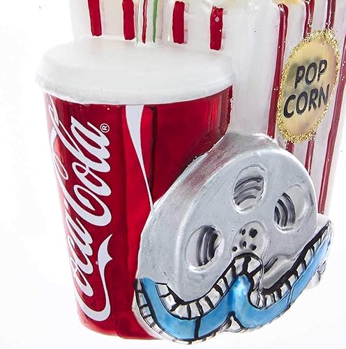 Miniatura 2 de Kurt S. Adler Kurt Adler - Adorno de cristal de Coca Cola at The Movies de 3.25 pulgadas