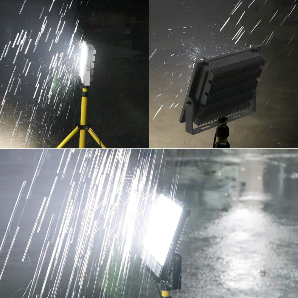 超薄型・超高輝度 LED投光器 50W 500W相当 昼光色 5000LM AC85~265V いい放熱性 安全性高い 広い範囲照射