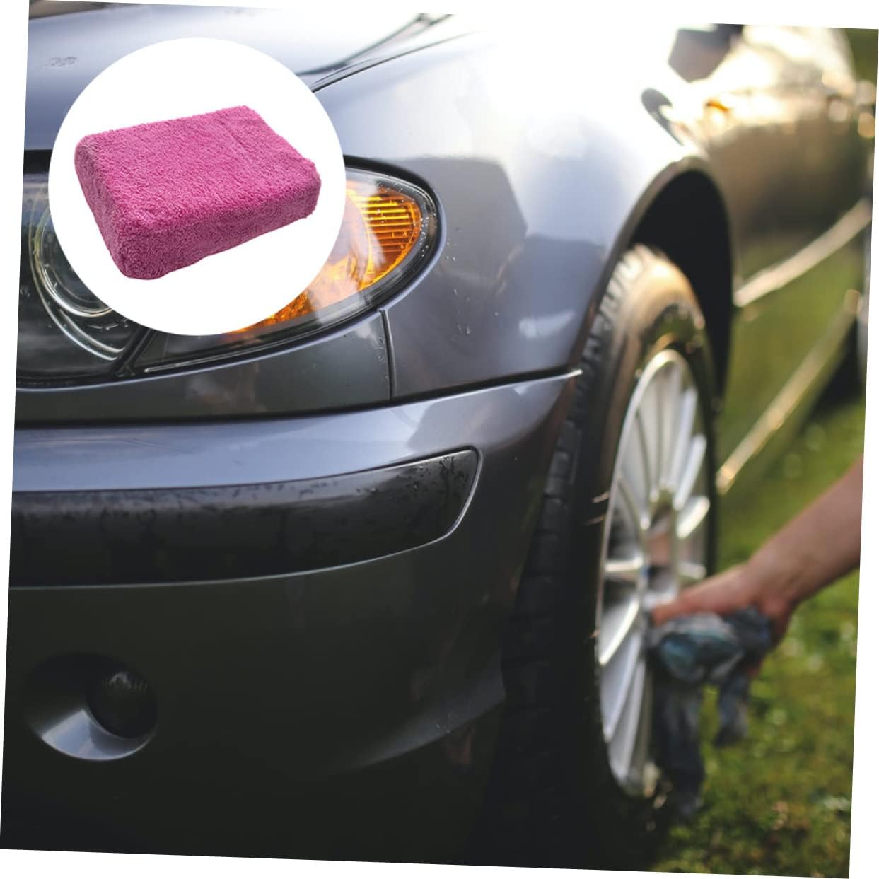 ULTECHNOVO 2pcs Multi-Purpose Car Washing Sponges High-Absorbency Cleaning Blocks for Cars Trucks and Rvs Durable Coral Material for Washing Random Colors