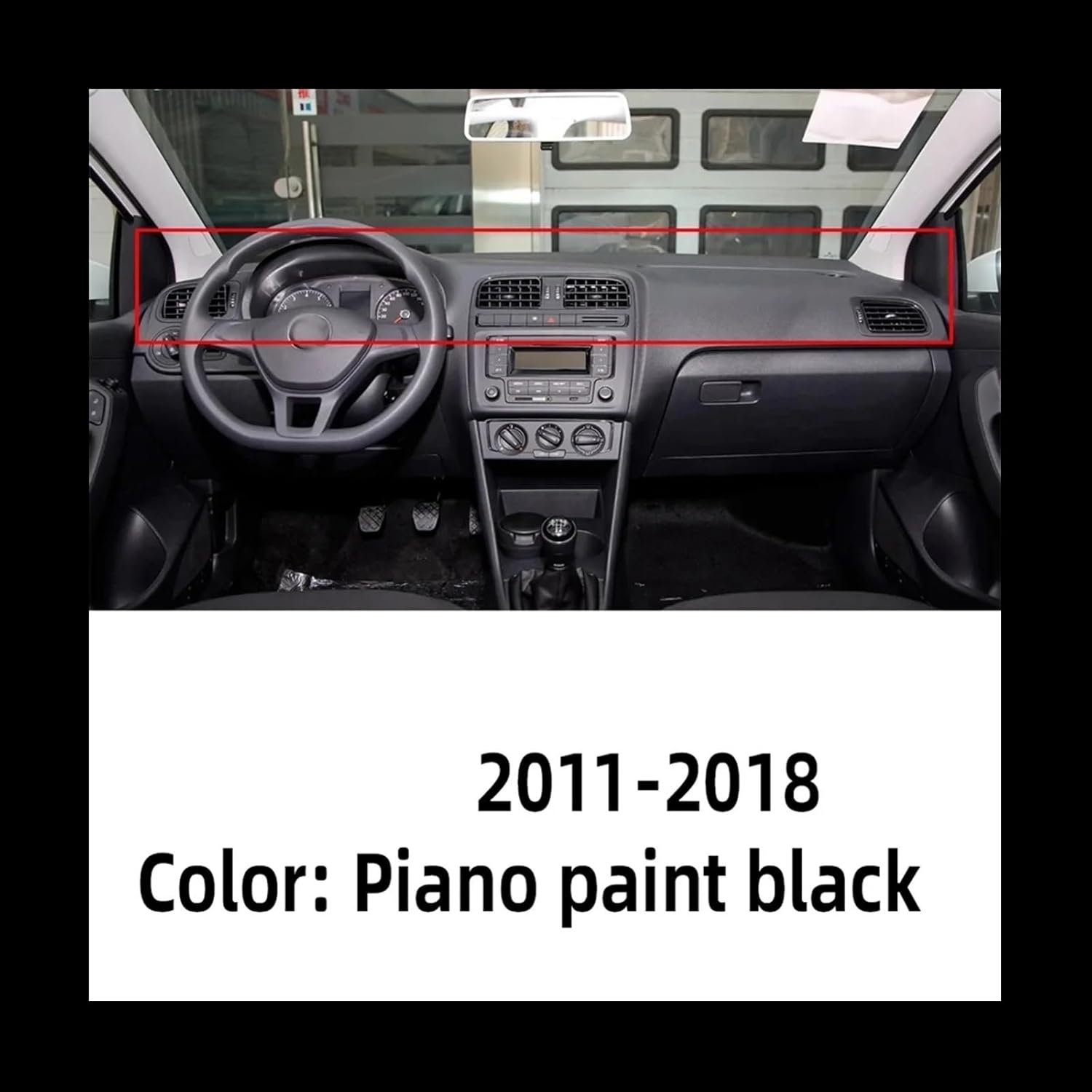 6RD819704 B A/C Air Outlet Vent Grill Cover Compatible with VW Polo 2011-2018 6RD 819 704