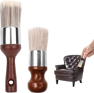 2PCS Salve Brush for Furniture,Leather Cleaning Brush,Leather & Wood Cleaner Scrub Tool,Salve Scrub For Furniture With Soft Bristles,Wood Cleaner B rush For Car Interiors & Home Cleaning Maintenance