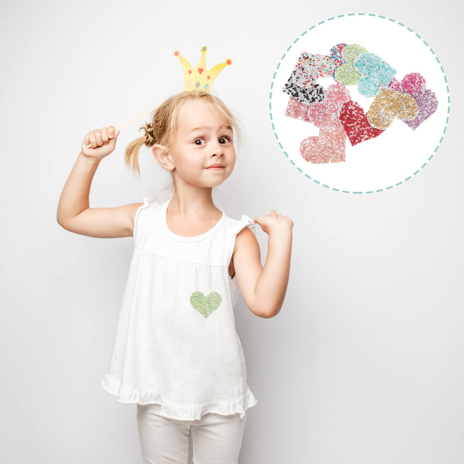 MAGICLULU 36pezzi Toppe Termoadesive Per Abbigliamento Borse e Applique Te Per Riparazioni e Decorazioni Fashion