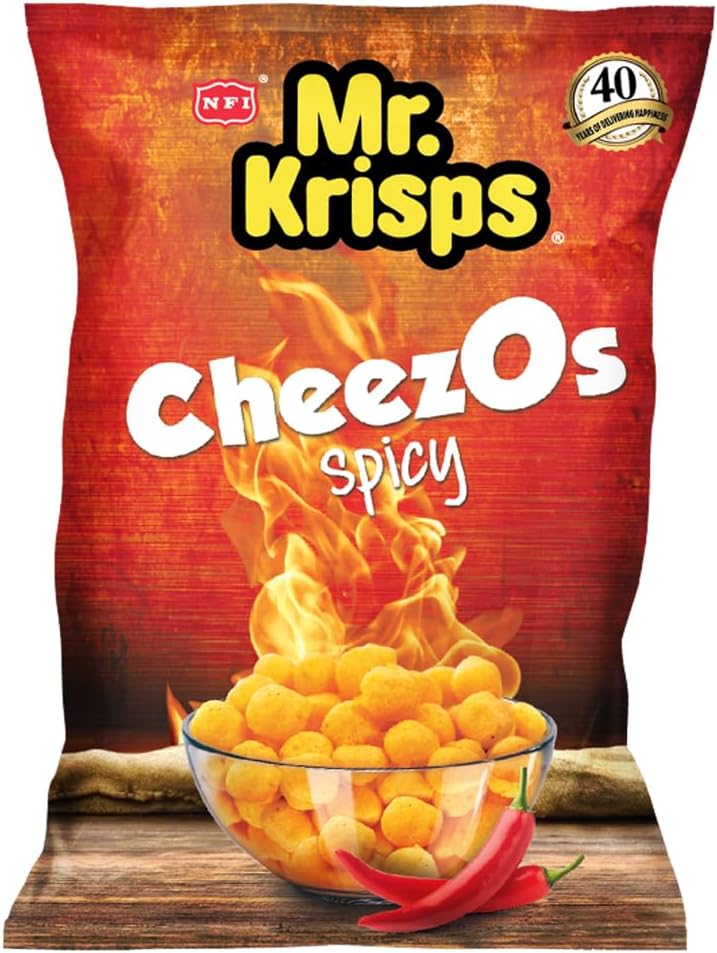 Mr. Krisps Spicy Hot Cheezo's 80g