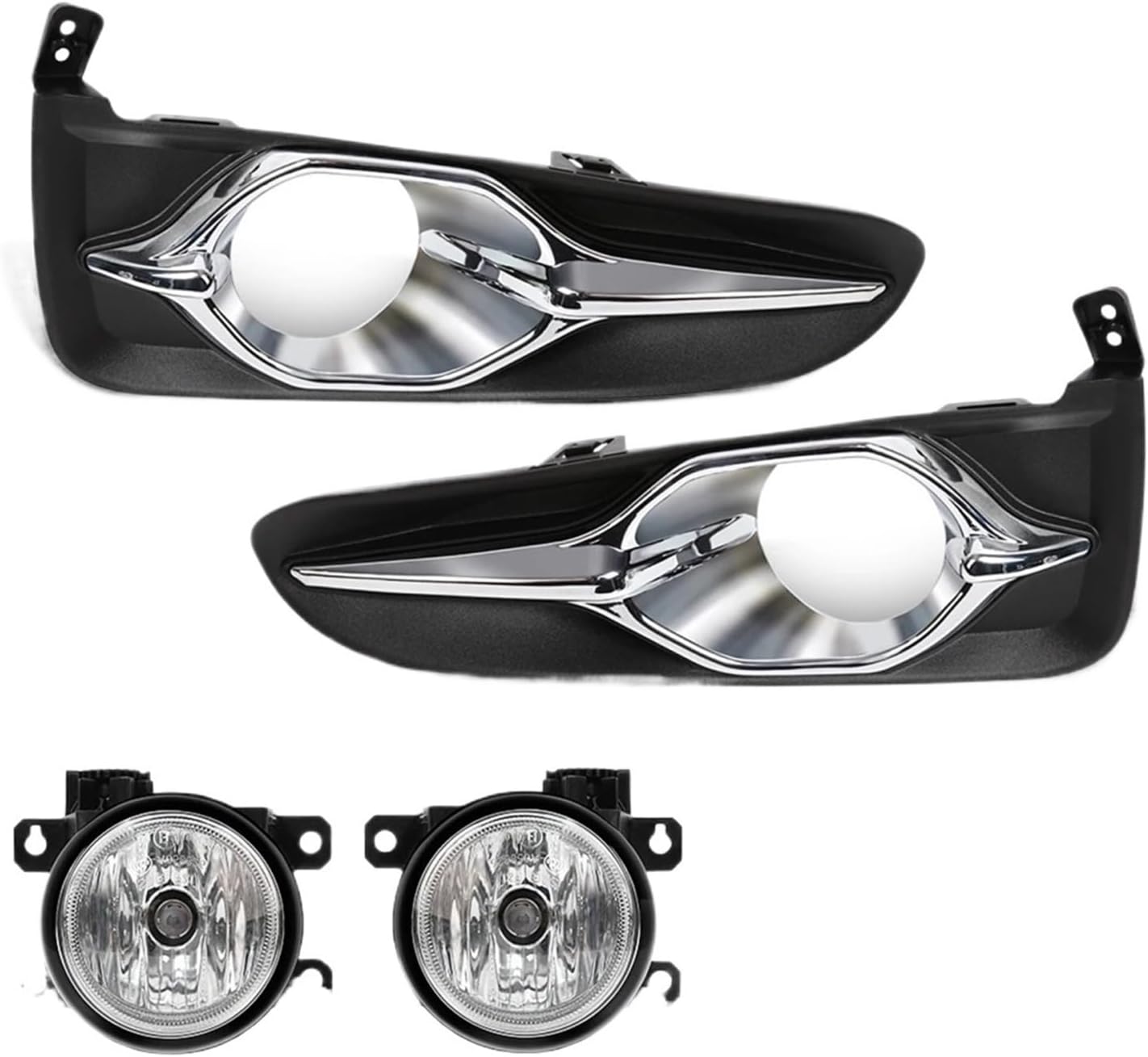 LED Fog Lamp Daytime Running Light Car Front Bumper Foglight with Wiring Harness Kit 12V Compatible for Honda Fit Shuttle 2017-2019