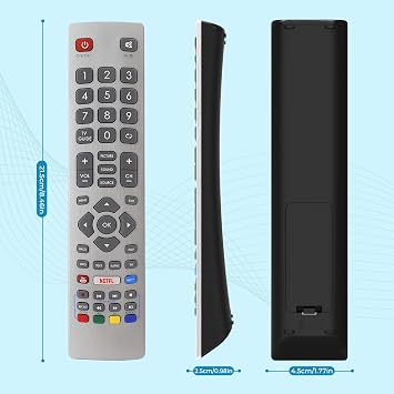 SHWRMC0115 Replacement Sharp TV Remote Control, Universal Remote for Sharp Aquos TV Remote with Shortcuts Button, No Setup Required