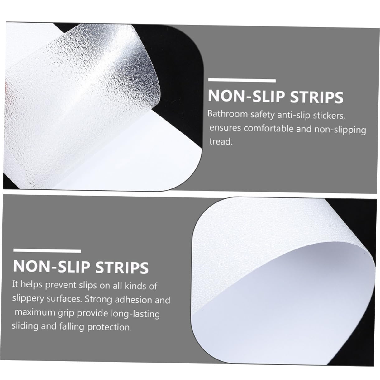 Tiras Antideslizantes Transparentes 10 Uds 15x61 Cm para Escaleras y Ducha Cinta de Seguridad Peva Autoadhesiva Antideslizante para Suelo Protección para Baño y Hogar