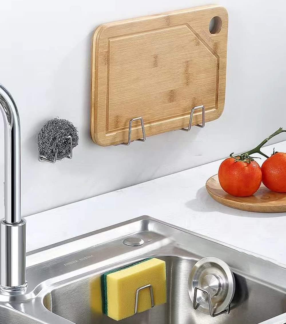 Zapsol Stainless Steel Sponge Holder for Kitchen Sink, Pack of 6 — Amazon image 2