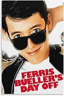 KBUYS Ferris Bueller‘s Day Off Movie Poster HD Modern Decorative Canvas Wall Art Room Aesthetics Painting For Family Bedroom Liveroom Dorm Deco 12x18inch(30x45cm), Unframe-style