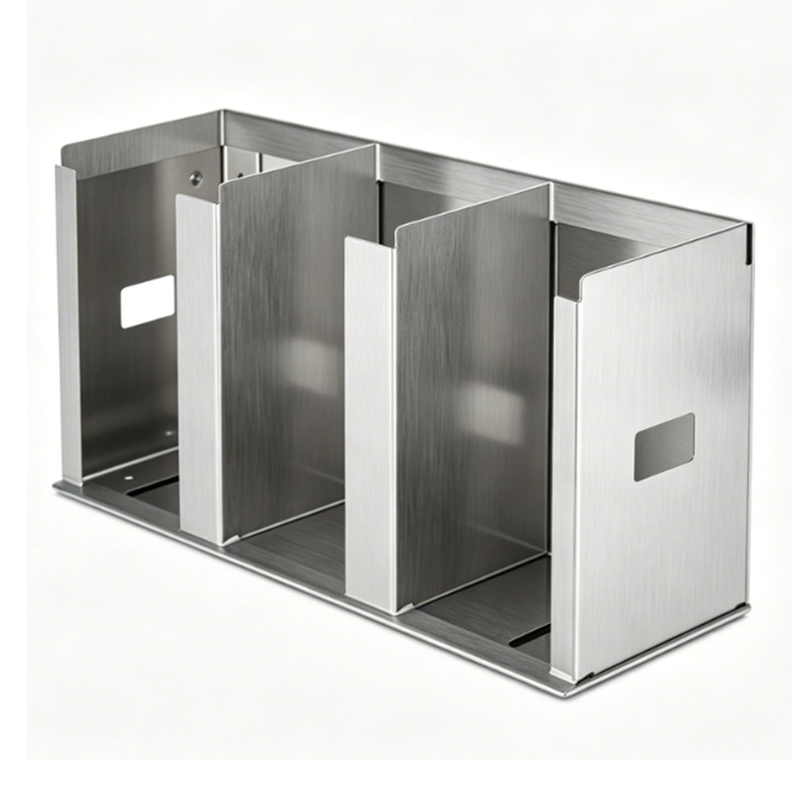 Edelstahl Becherspender, 3-Fach Organizer mit Verstellbaren (37cm)