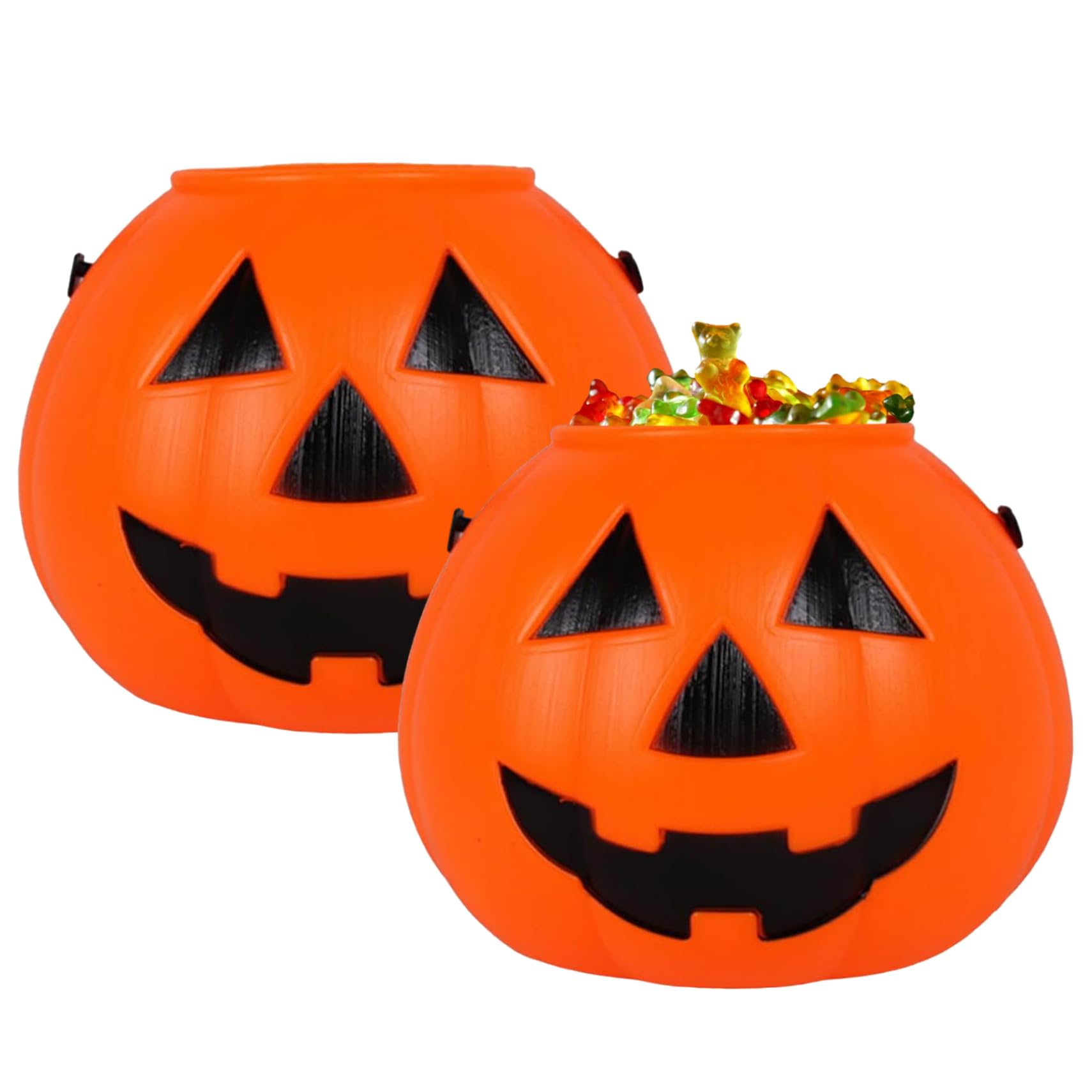 Seau à Bonbons En Forme De Citrouille Halloween - Portable Avec Anse - Pour Garçons Et Filles - Collecte De Friandises - 8