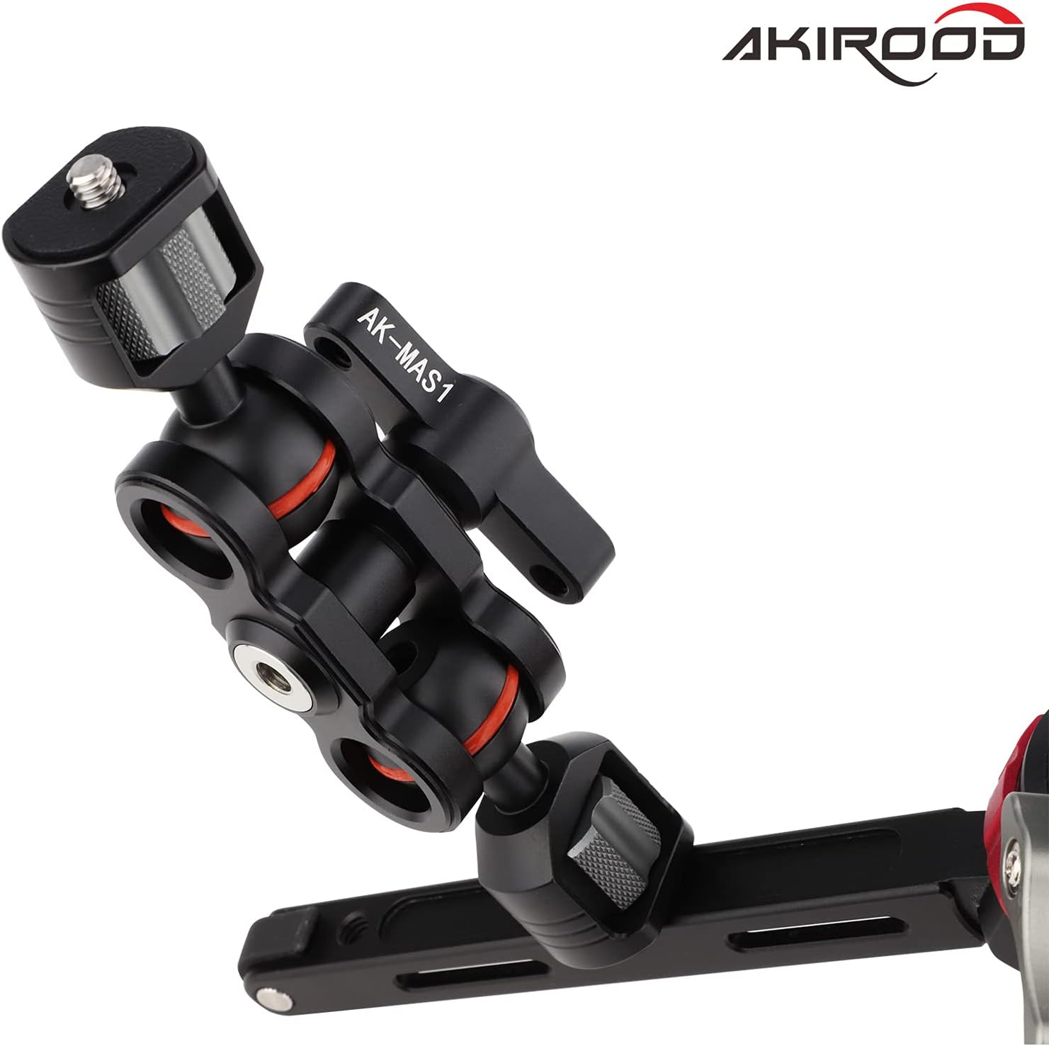 Magic Arm with Double Ball Heads 360 Degree Rotation Articulating Arm for Gimbal Camera Cage,Field Monitor, Lights, Audio Recorders,Microphone,Audio Recorders