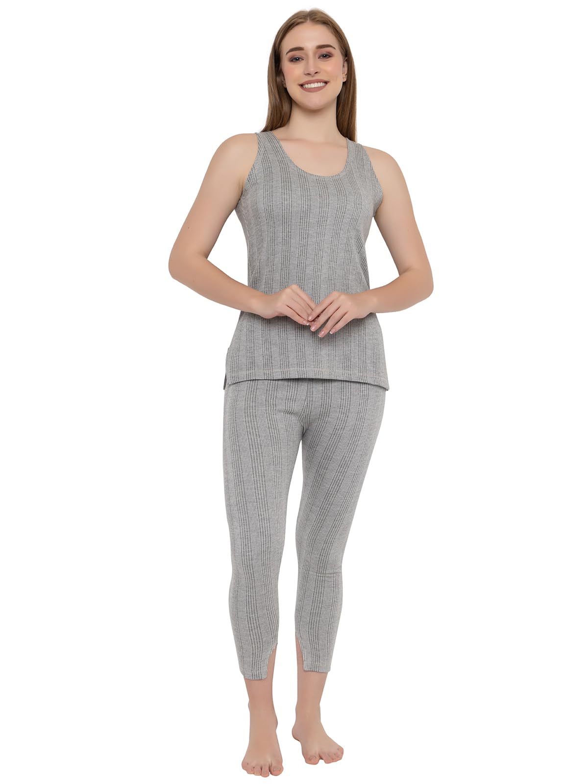 Women Thermal wear Set for Women | Women Thermal Set for Women Winter, Sleeveless Top & Bottom Set Women Thermal-image-48