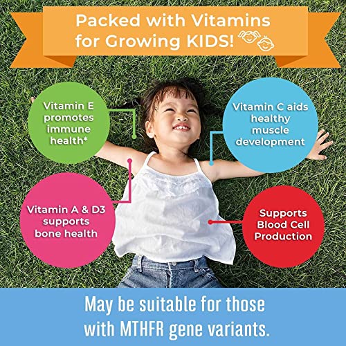 Kids Vegan Multivitamin Gummies & Focus Supplement For Kids Bundle By Maryruth's | Immune Support For Kids, Natural Brain Support | May Help Improve Focus & Manage Stress #TOP1