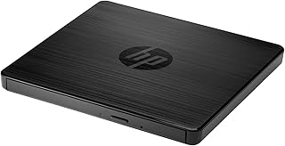HP External DVDRW Drive, Playback and Burning, 24X CD and 8X DVD Speed, Windows Compatible, USB Connection, Dimensions 144…