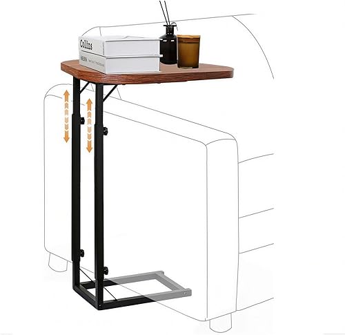Mesa auxiliar ajustable en forma de C de alta calidad para sofá, mini mesas auxiliares para sofá, mesa de centro pequeña con marco de metal, hermoso disponible en Yaxa Guatemala