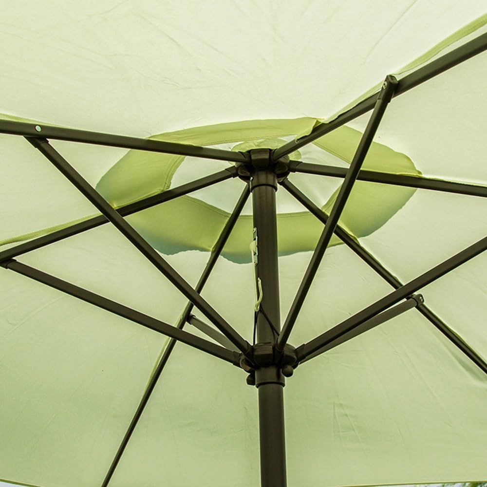 Replacement Parasol Canopy 6.5ft/8ft/9ft/10ft 8 Ribs/6 Ribs Patio Umbrella Replacement Canopy Outdoor Umbrella Replacement Top Cover(Green,300cm/10ft(8-Ribs))