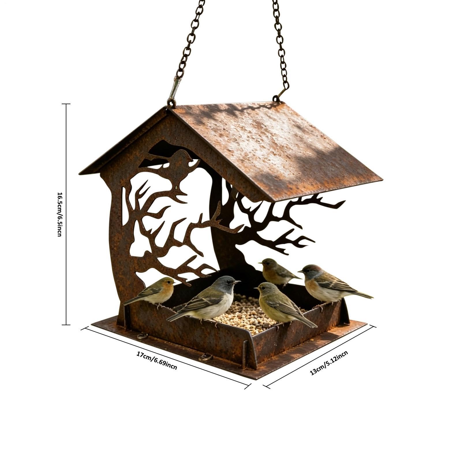 Mangiatoie Per Uccelli Da Esterno Contenitore Per Mangime Impermeabile | Mangiatoie Per Uccelli Esterne Sospendibili Per Patio Prato Cortile Balcone Birdwatching Portico Deck Terrazza Giardino