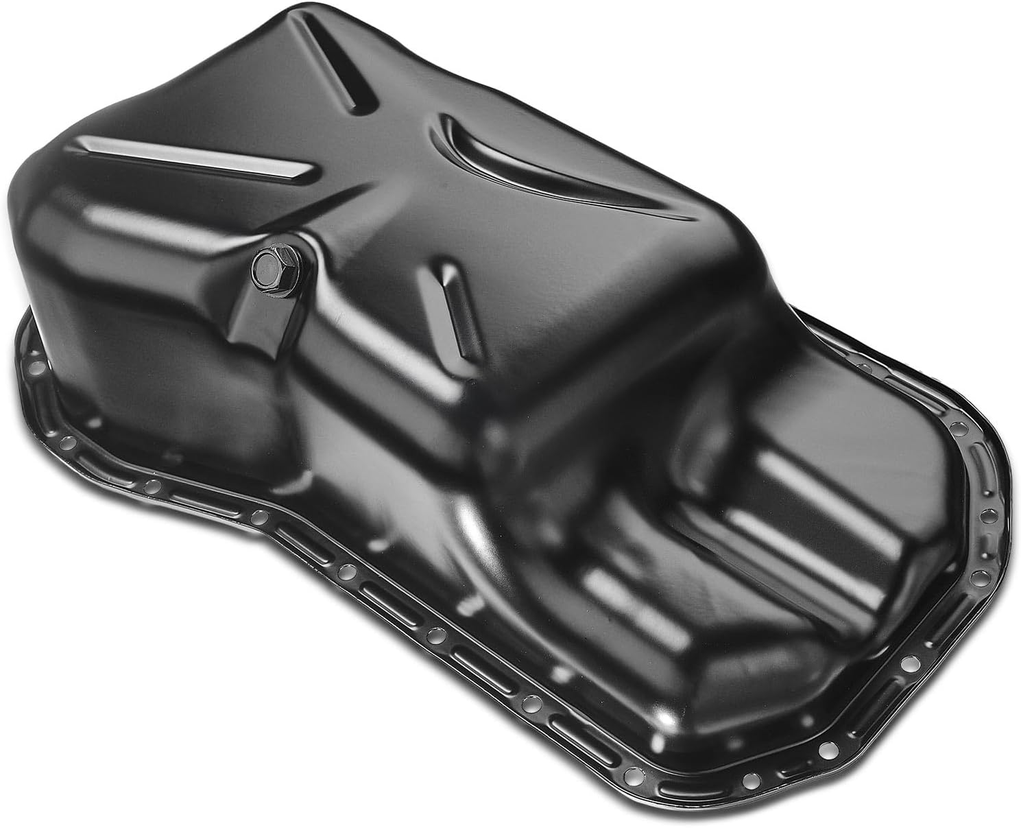 A-Premium Engine Oil Pan Sump with Drain Plug Replacement for Volkswagen Jetta 1994-1999 Passat 1993-1997 Golf 1995-1999 Cabrio 1996-1999 Corrado 2.0L 2.8L