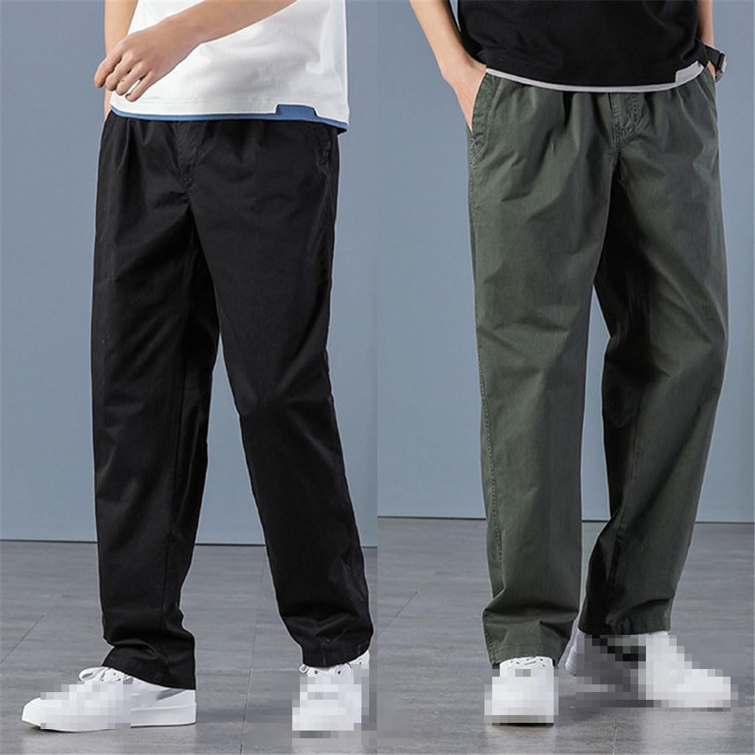 Vogrtcc Pantaloni Casual Taglie Forti da Uomo Estivi