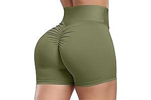 KIWI RATA Thick Fil A Short Booty Womens High Waisted Yoga Shorts