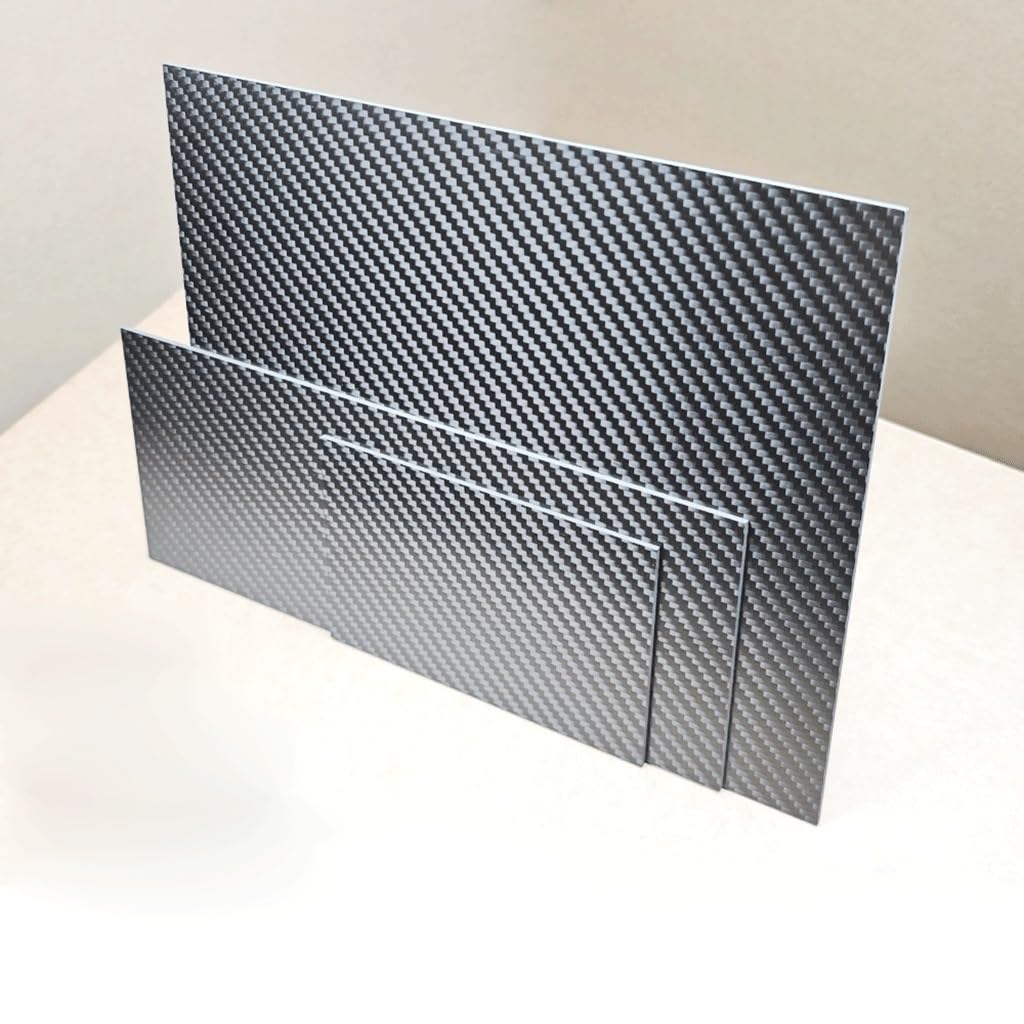 1 hoja de fibra de carbono mate de sarga 3K de 2 mm for equipos médicos, proyectos de bricolaje y aplicaciones mecánicas(2.0x200x250mm)