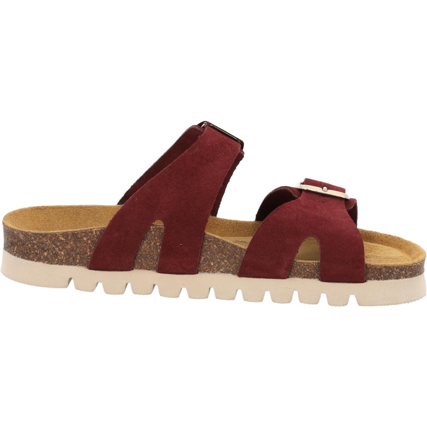 Palado Damen Pantoletten Tisamo MP - Sandalen Made in Spain - elegante Hausschuhe mit Kork-Fußbett - modische Sommerschuhe