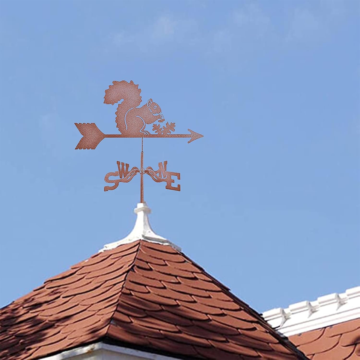 Weathervane, Weather Vane,Metal Weathervane Outdoor Roof Garden Mount Yard Decor Weather Vane, European Style Indicating Wind Direction for Home Outdoor Crafts Ornaments