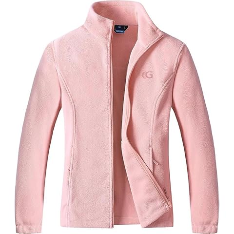 GIMECEN Womens Fleece Jacket Faux Fur Long Sleeve Coat Cover