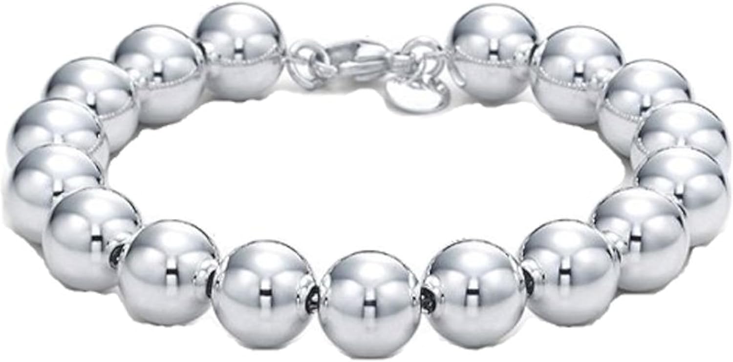 3mm, 4mm, 5mm & 6mm .925 Round Sterling Silver Plated, White Bronze Core, No Seam, Small Hole, Beautiful Sterling Silver Color, Lead, Nickle and Cadmium Free (4mm Round Beads Pack of 200)