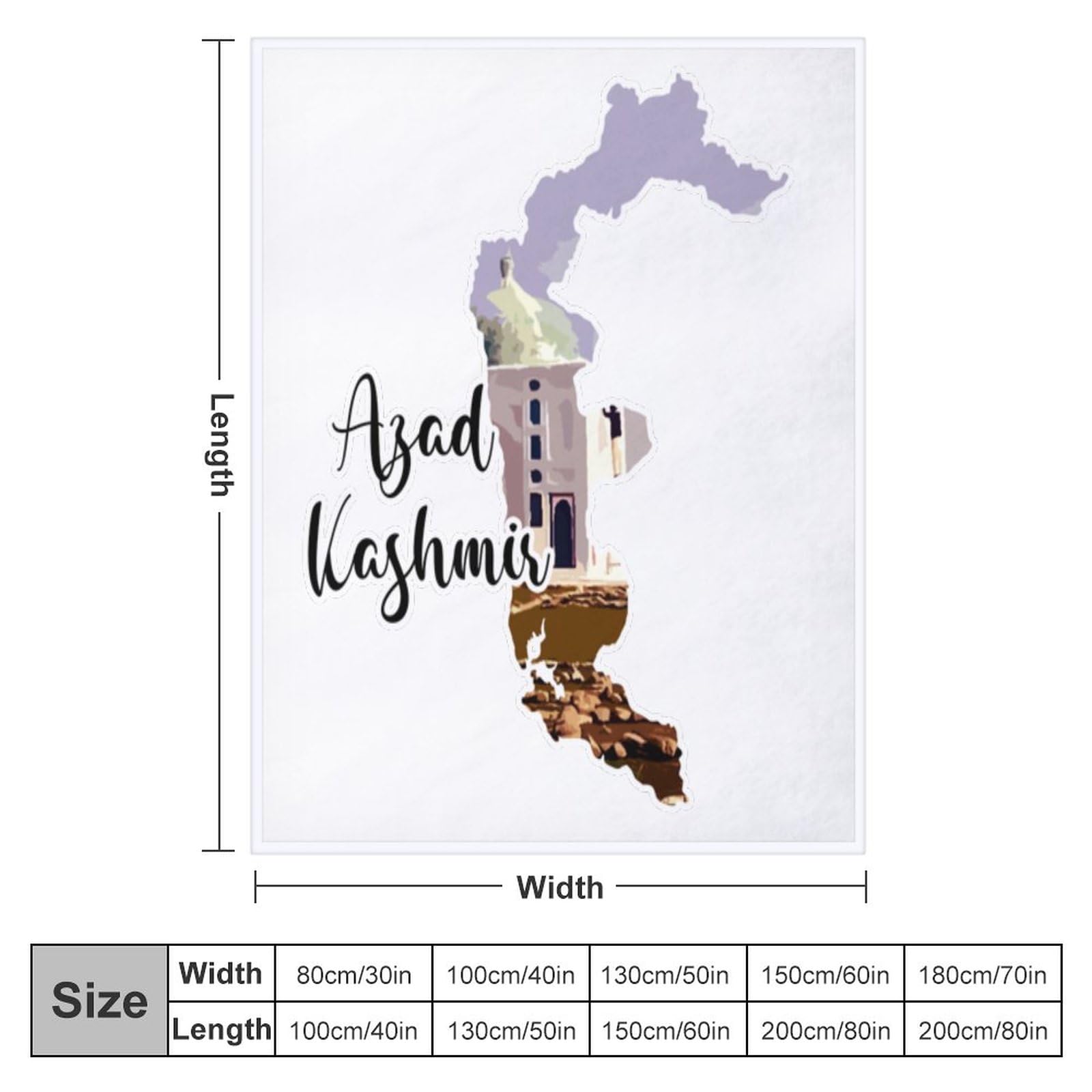 Azad Kashmir, Coperta in pile con motivo architettura contemporanea europea famosa architettura, morbida e pelosa, decorazione per animali domestici, divano, ufficio, regali di nozze, 152,4 x 203,2 cm
