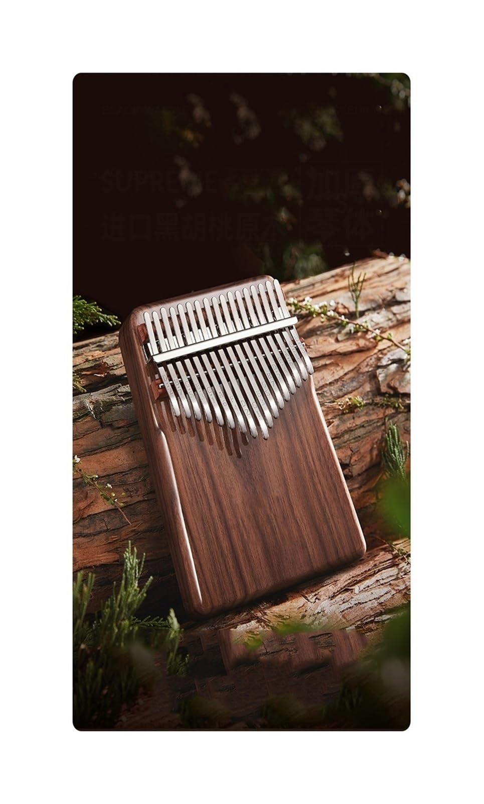 kalimba mini 21-tonowy kalimba fornir z czarnego orzecha kalimba fortepian palcowy instrument muzyczny fortepian kciukowy