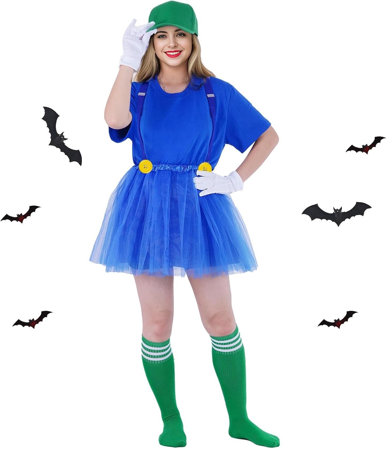 Yolyoo 3pcs Chipmunks Hats Red Blue Green Baseball Cap Adjustable Size Unisex Baseball Cap for Halloween Cosplay - Image 6