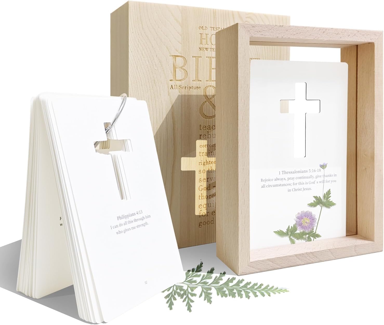 52 Bible verses for a year,Most Quoted Bible Verses Deck for Memorization & Study, Bible Verse Cards Prayer Cards NIV Christian Christmas Gift for Women, Men, Family & Friends，Gifts for Mom