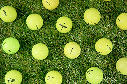 Clean Green Used Golf Balls 48 Pack Of Recycled Used Yellow Golf Balls - Good Condition Colored Golf Balls - Includes 48 Neon Golf Balls And Mesh Carrying Bag. Cheap Golf Balls For Men And Women #TOP2