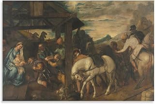 Adoration of The Magi by Titian Wall Art Poster Bedroom Prints Home Decor Hanging Picture Canvas Painting Posters 16x24inch(40x60cm)