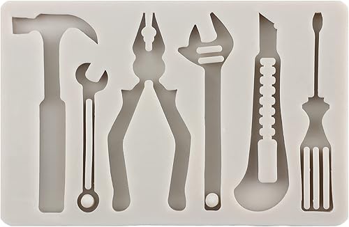 Miniatura 5 de MYPRACS Herramientas manuales de silicona herramientas de construcción moldes de fondant de chocolate moldes de llave combinados para decoración de