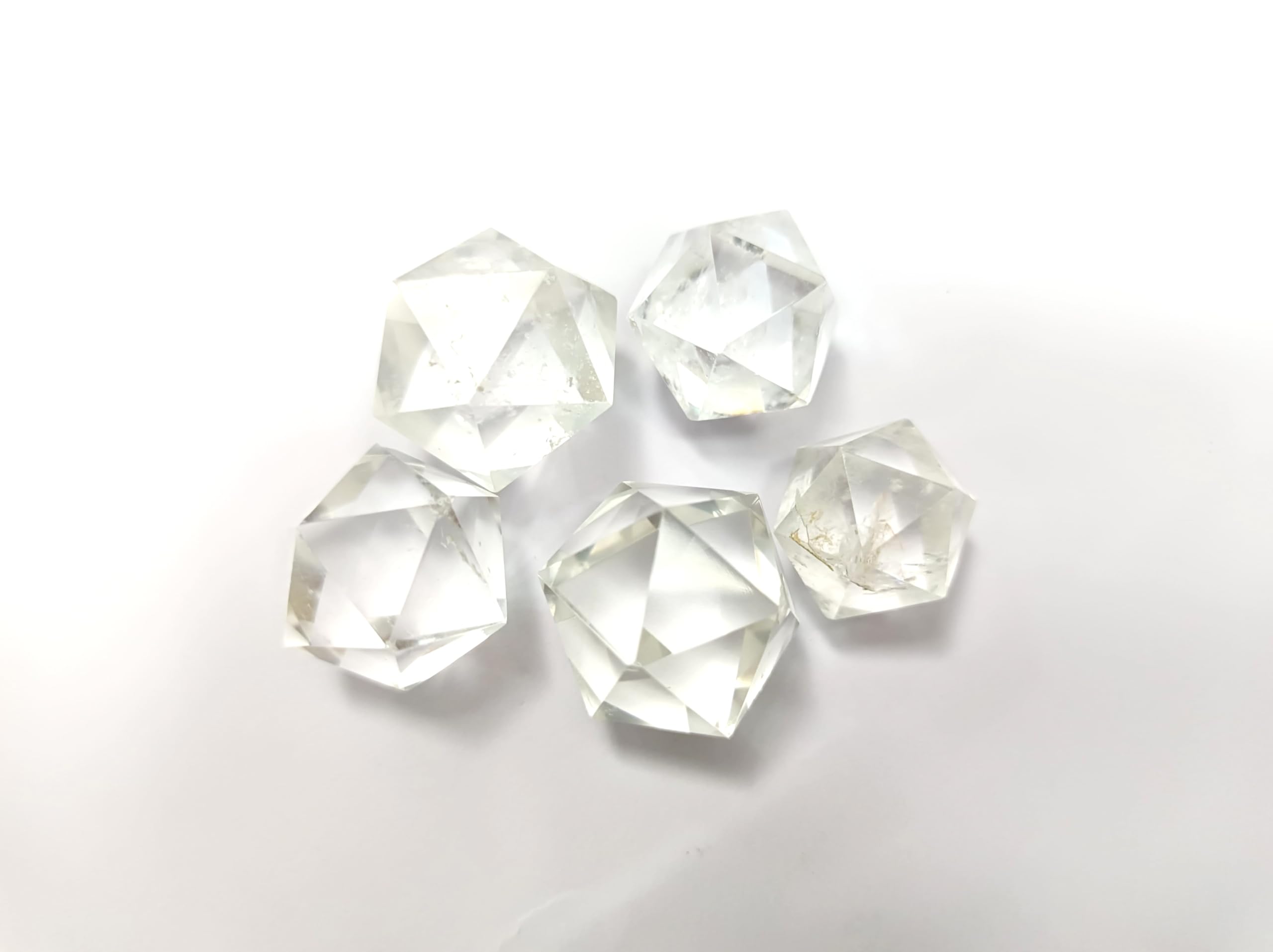 Jet Beautiful Crystal Quartz Icosahedron Gemstone Sphatik Original Crystal Natural Authentic Good Luck