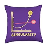 Singularity Artificial Intelligence Data Scientist Analyst Throw Pillow